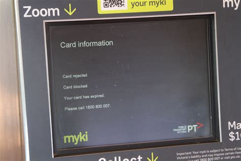 myki contactless card|expired myki card.